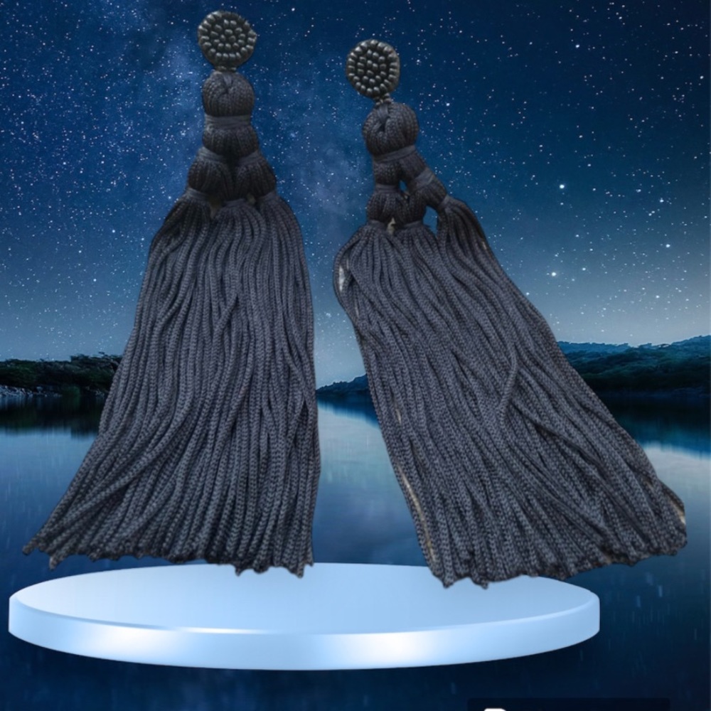 Long tassel earrings